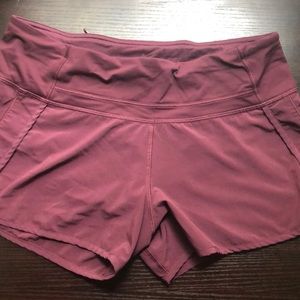 Lululemon Run Times Short Burgundy